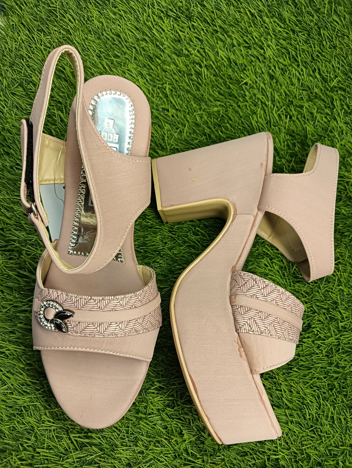 8001, Girls & Women High Hill Party & Causal Wear Sandal (Warranty For sole, Heel , Tapi And Pasting up to 90 days ) From Date of Purchaase.