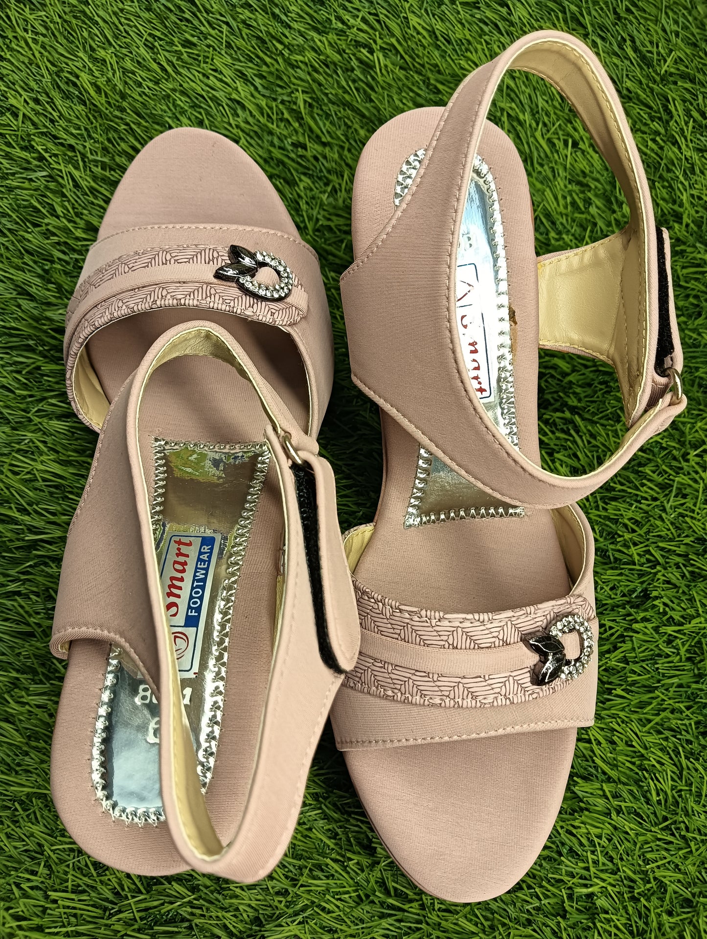 8001, Girls & Women High Hill Party & Causal Wear Sandal (Warranty For sole, Heel , Tapi And Pasting up to 90 days ) From Date of Purchaase.