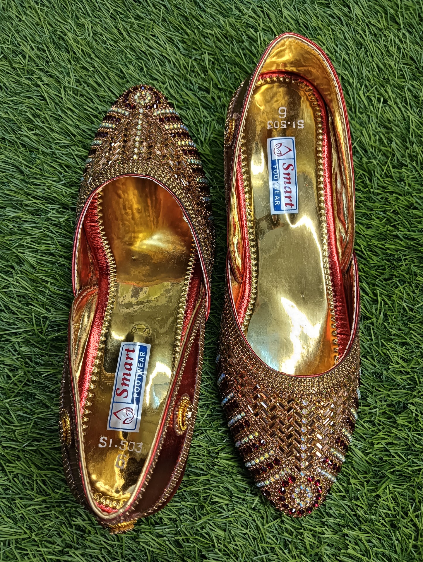 Bahubali Dhulan Full Jutti & Party Wear Jutti (Warranty For sole, Heel , Tapi And Pasting up to 90 days ) From Date of Purchaase.