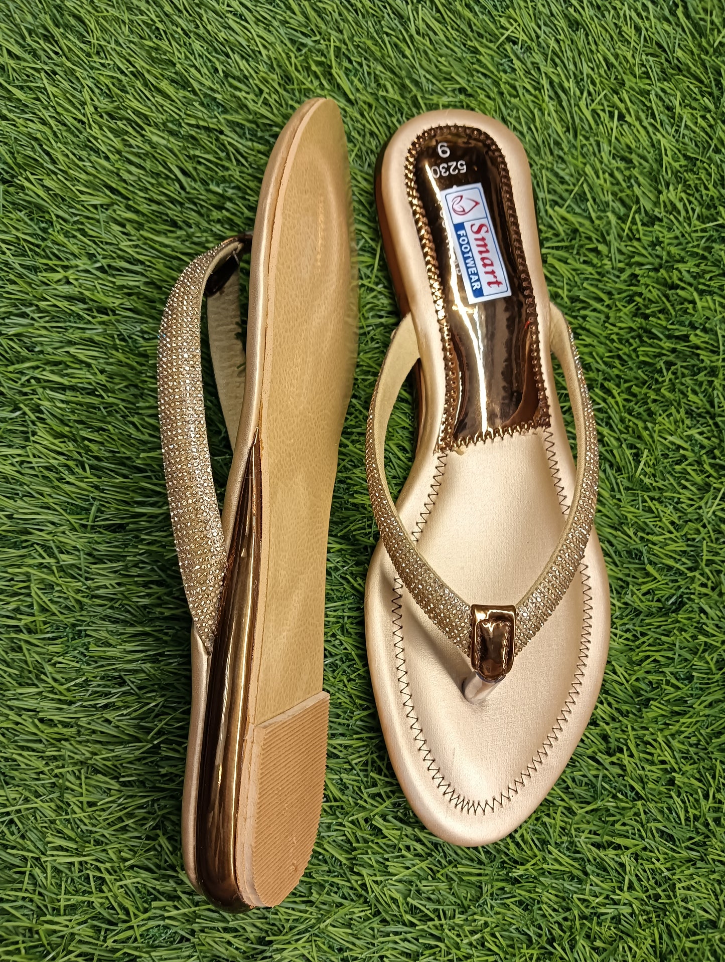 5230 Flat V Sape Causal  & Party Wear Sandal (Warranty For sole, Heel , Tapi And Pasting up to 90 days ) From Date of Purchaase.