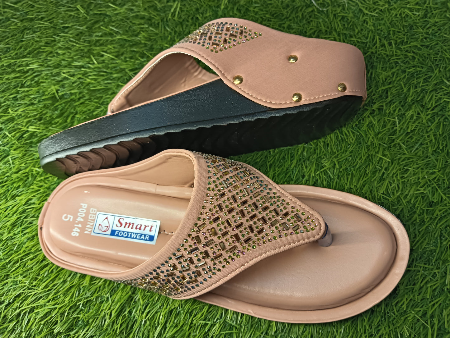 P004.146 causal Party wear women Fancy Sandal (Warranty For sole, Heel , Tapi And Pasting up to 90 days ) From Date of Purchaase.