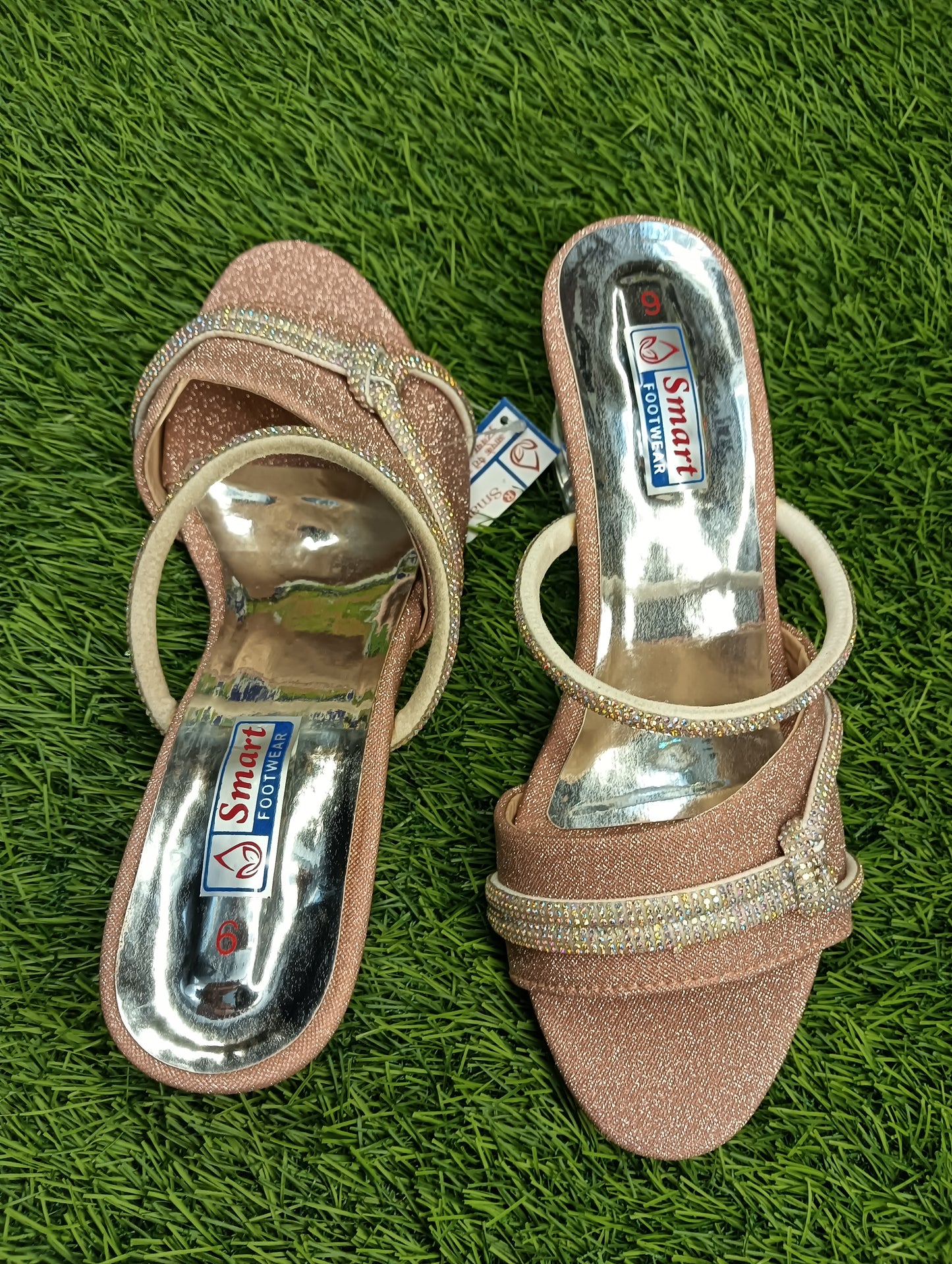 Glass-2 Women Party wear Glass Hill Sandal, (Warranty For sole, Heel , Tapi And Pasting up to 90 days ) From Date of Purchaase.