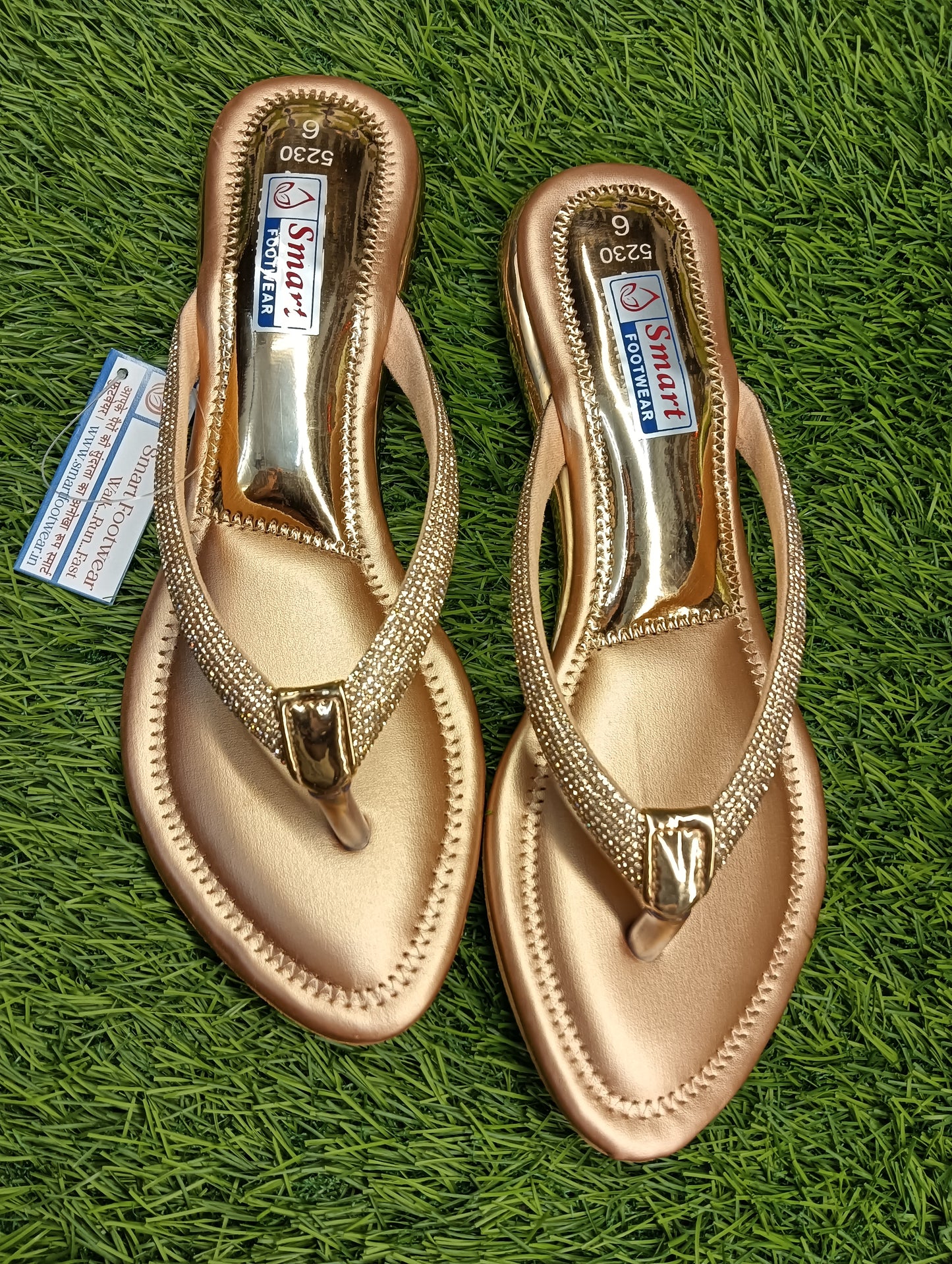 5230  Flat V Sape Causal & Party Wear sandal (Warranty For sole, Heel , Tapi And Pasting up to 90 days ) From Date of Purchaase.