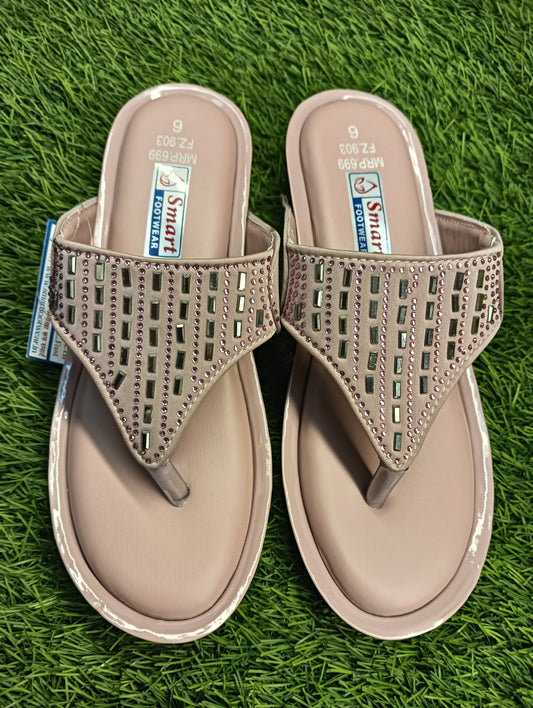 FZ.903, Causal Party wear women Sandal Ice sole (Warranty For sole, Heel , Tapi And Pasting up to 90 days ) From Date of Purchaase.