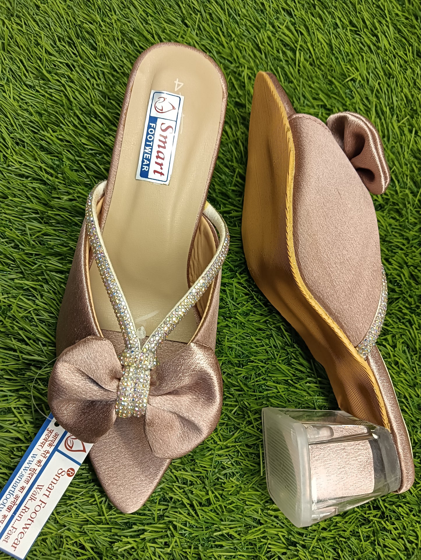 Glass.02 Women Party Wear Glass Hill Sandal, (Warranty For sole, Heel , Tapi And Pasting up to 90 days ) From Date of Purchaase.