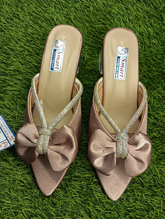 Glass.02 Women Party Wear Glass Hill Sandal, (Warranty For sole, Heel , Tapi And Pasting up to 90 days ) From Date of Purchaase.