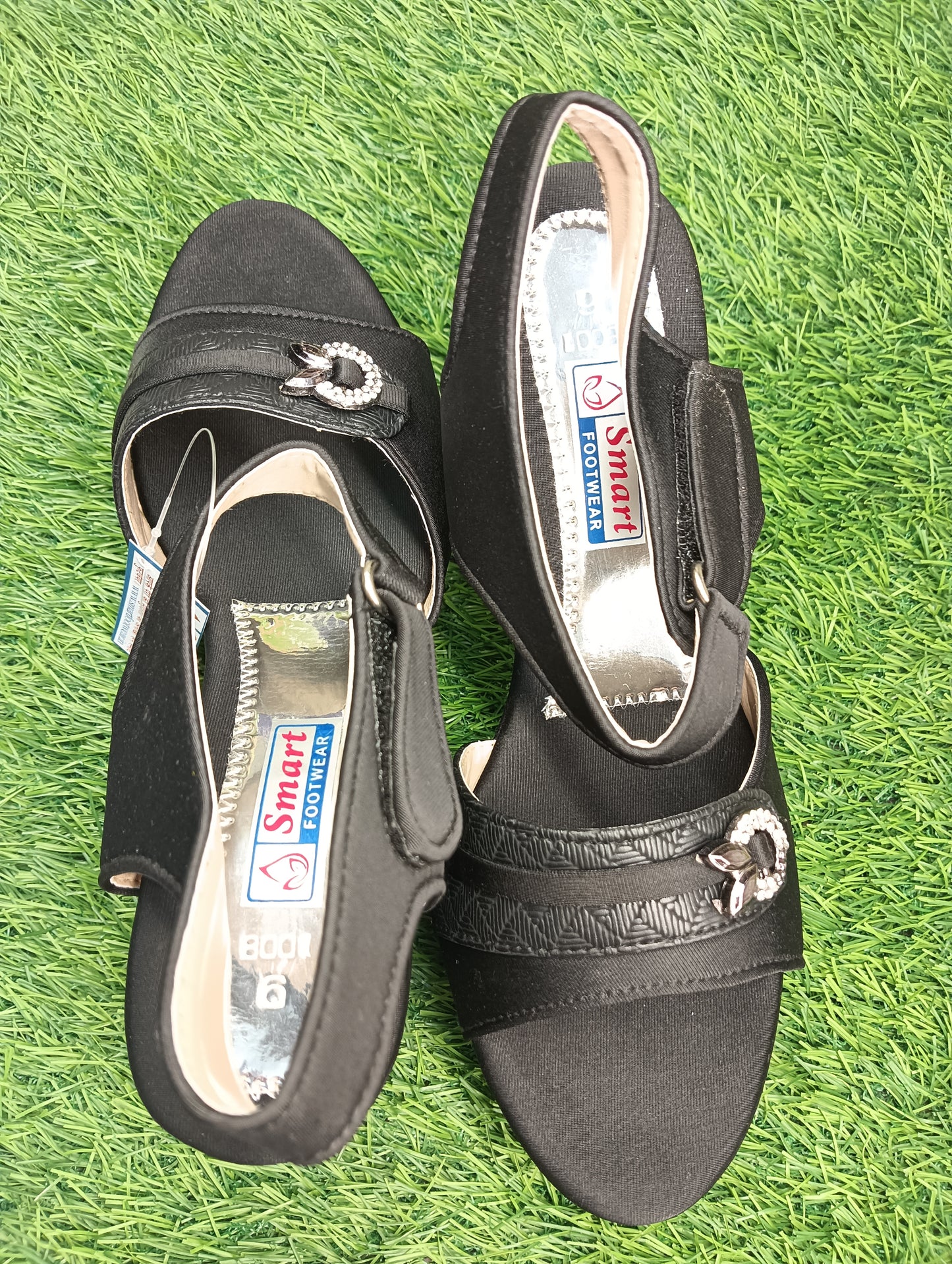 8001 Girls & Women Prty Wear High Hill Sandal (Warranty For sole, Heel , Tapi And Pasting up to 90 days ) From Date of Purchaase.